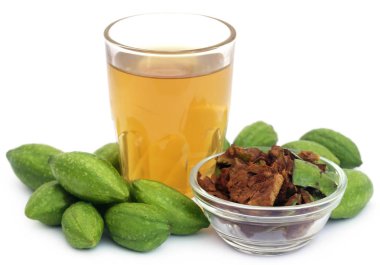 Yeşil Triphala meyveler ile Hindistan Yarımadası ayıklamak