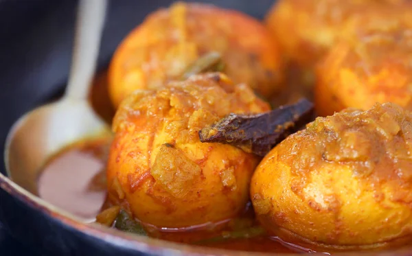 Traditionelles Würziges Curry Des Indischen Subkontinents Der Pfanne — Stockfoto