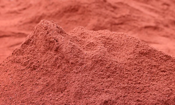 Red Brick Powder Constructing Work — Stock Photo, Image