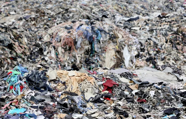 Textile Waste Major Polluter Southeast Asian Countries Bangladesh — Stock Photo, Image