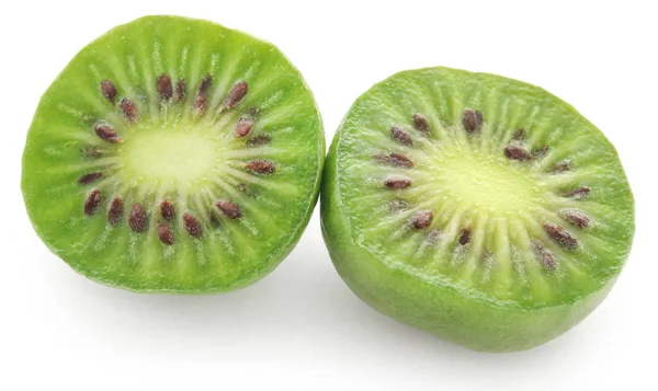 Actinidia Arguta Známé Jako Kiwi Berry Nad Bílým Pozadím — Stock fotografie