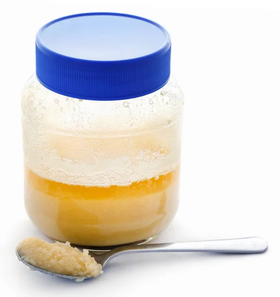 Hausgemachter Ghee Oder Geklärte Butter Glas — Stockfoto