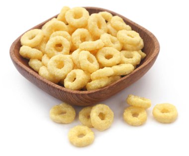 Kahvaltı için lezzetli ve besleyici maddeleri tatlım yüzük pul