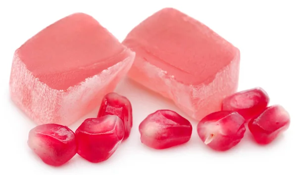 Populära Turkish delight av granatäpple smak — Stockfoto