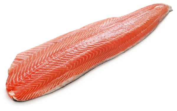 Large piece of uncooked salmon fish — Stock Photo, Image