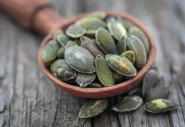 Pumpkin seeds roasted and salty — Stock Photo, Image