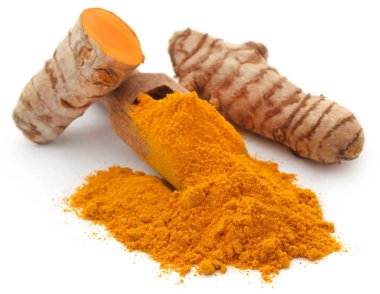 Toz ile ham zerdeçal