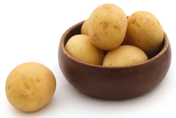 Nové celé brambory Stock Fotografie