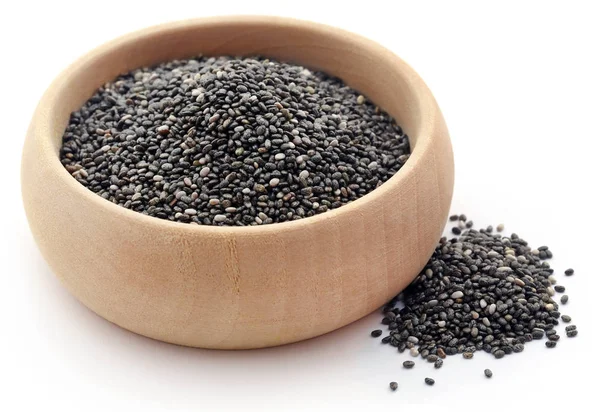 Ekologisk Chia utsäde, Super Food — Stockfoto