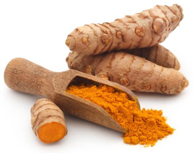 Toz ile ham zerdeçal