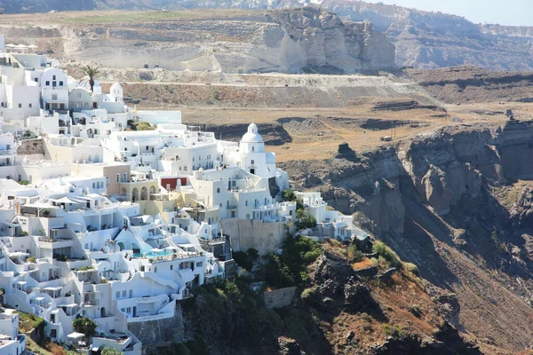 Panoramisch Uitzicht Santorini — Stockfoto