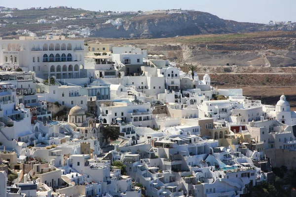 Πανοραμική Θέα Του Νησιού Της Σαντορίνης — Φωτογραφία Αρχείου