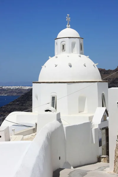 Vue Panoramique Île Santorin — Photo