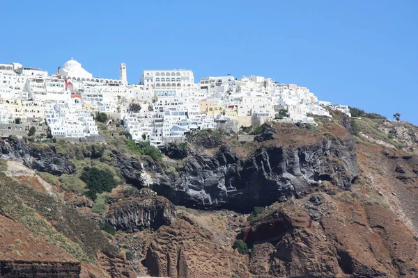 Panoramisch Uitzicht Santorini — Stockfoto