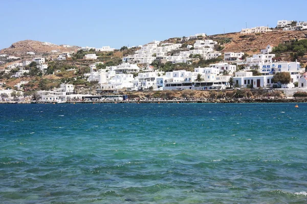 Panoramisch Uitzicht Mykonos Grieks — Stockfoto