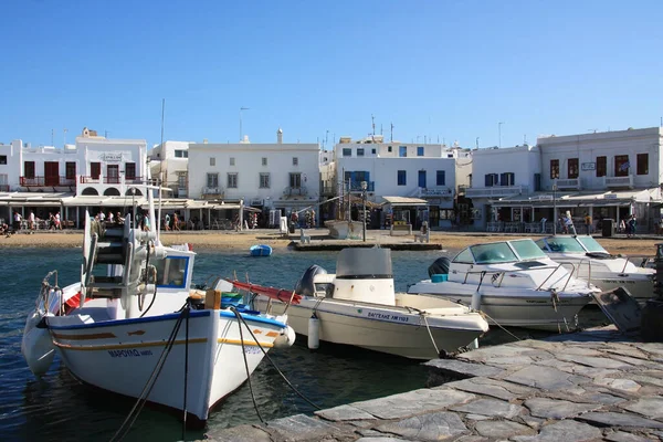 Panoramisch Uitzicht Mykonos Grieks — Stockfoto