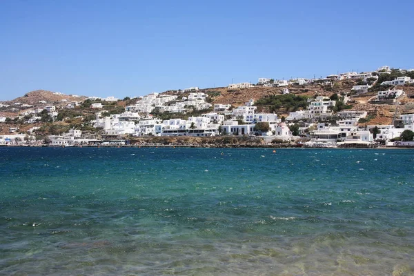 Panoramisch Uitzicht Mykonos Grieks — Stockfoto