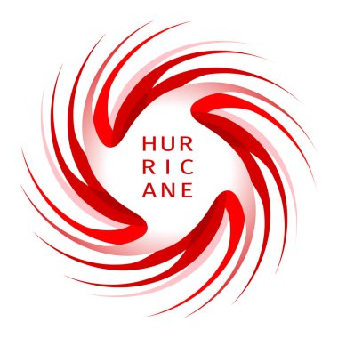 Kasırga uyarı grafik afiş