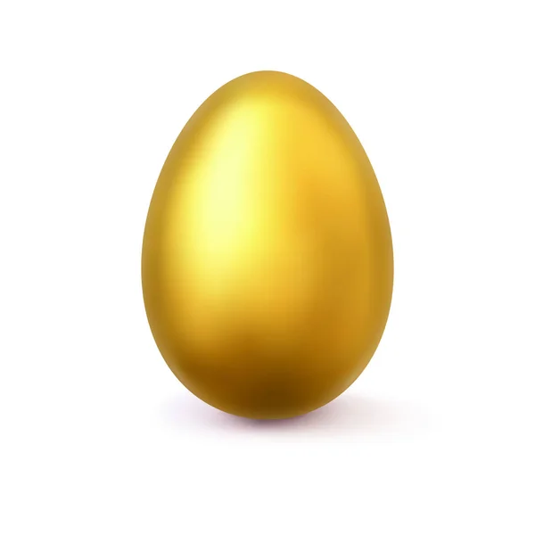Realistic vector golden egg — Stock Vector