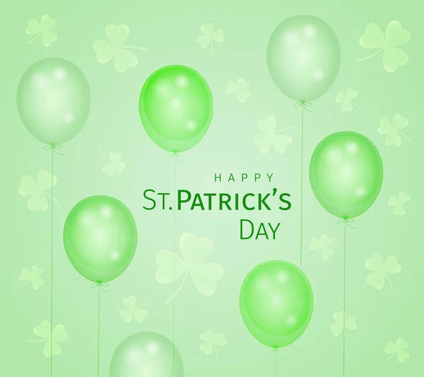 Tarjeta de felicitación de San Patricio — Vector de stock