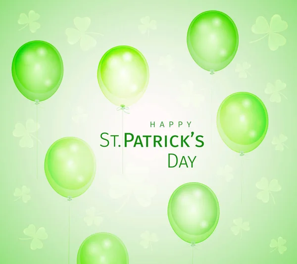 Tarjeta de felicitación de San Patricio — Vector de stock