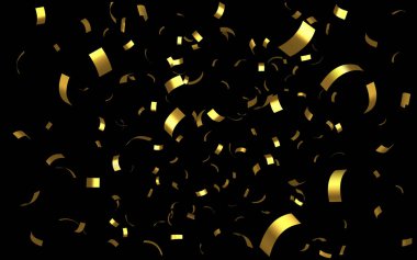 Düşen parlak altın konfeti