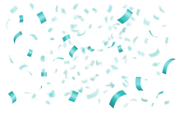 Klesající lesklé modré konfety — Stockový vektor