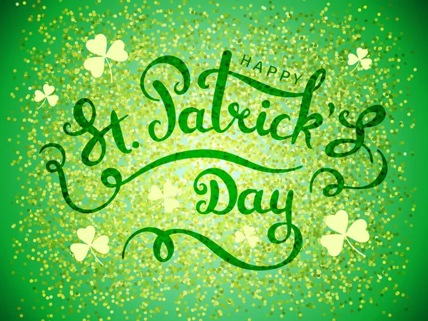 Carte de voeux élégante Happy St. Patricks Day — Image vectorielle