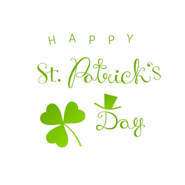 Saludos elegantes Feliz Día de San Patricio — Vector de stock