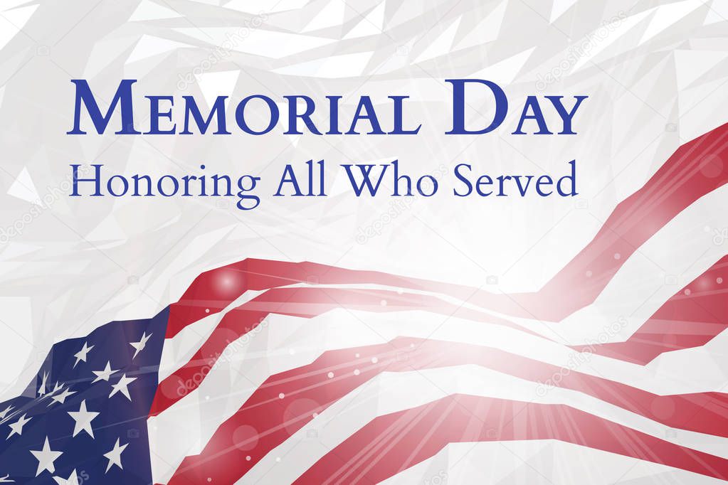 USA Memorial Day poster