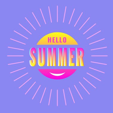 Merhaba Yaz, yaratıcı grafik tasarım