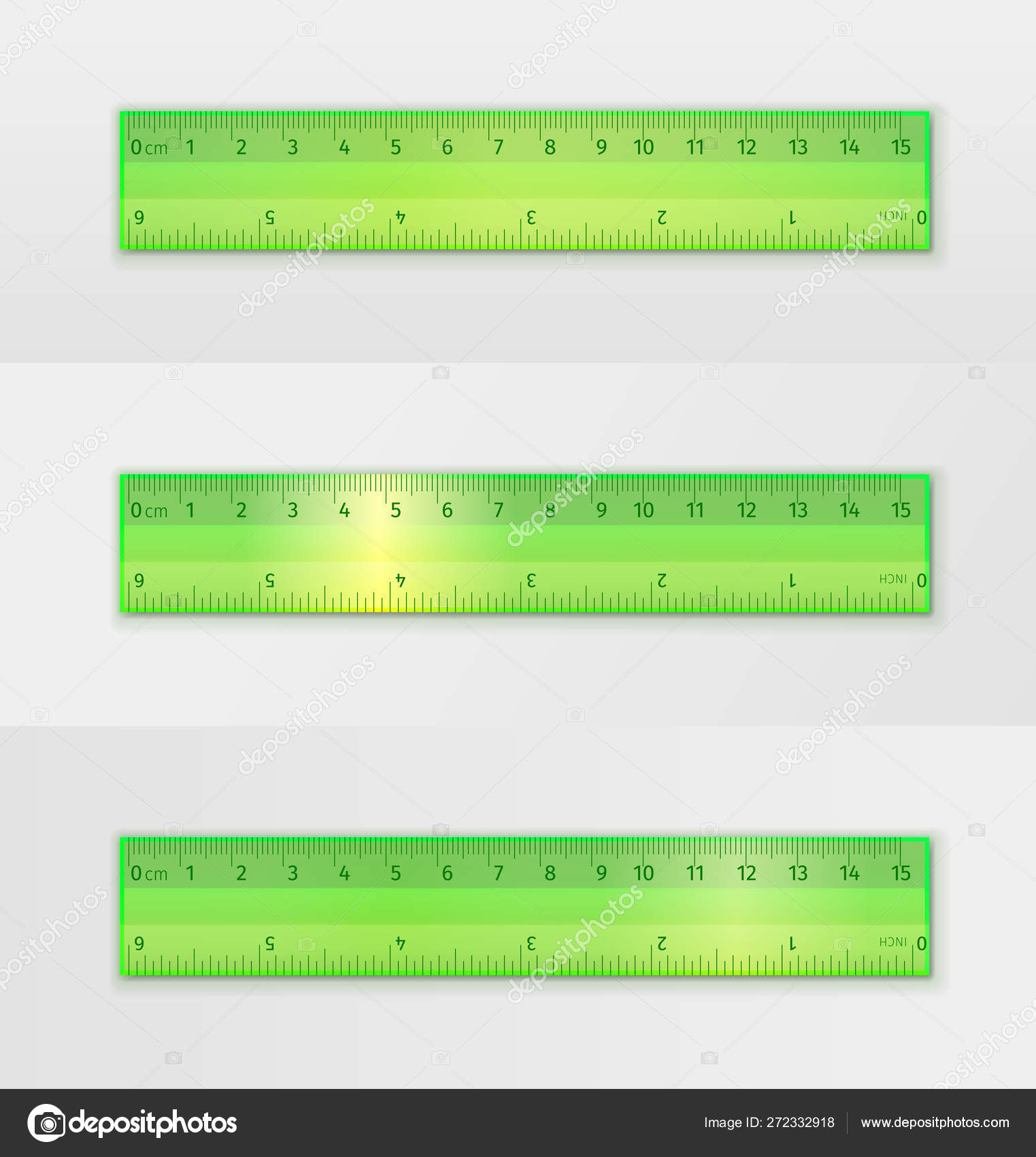 6 inches in cm ruler