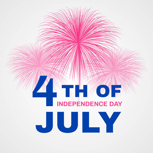 Поздравительная открытка на 4 июля
