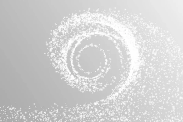 Abstrato onda de luz de partículas brancas de neve — Vetor de Stock