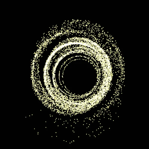 抽象金色粒子光波 — 图库矢量图片