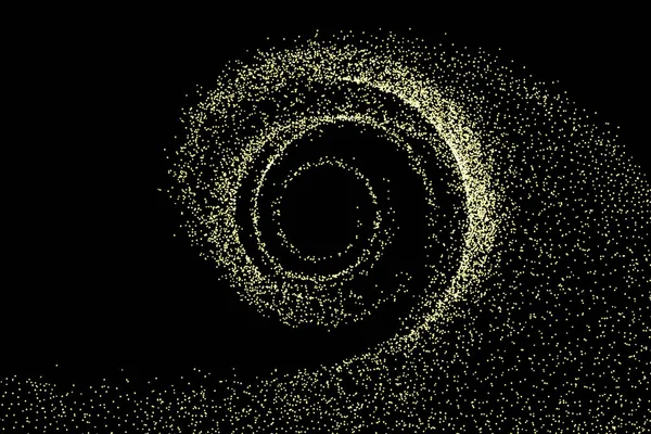 Abstrato partículas douradas onda de luz —  Vetores de Stock