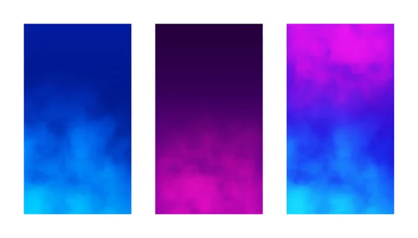 Rosa und blau abstrakte Rauchwolken — Stockfoto