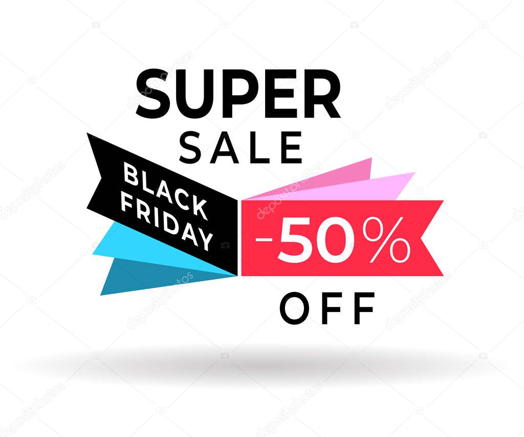 Black friday super sale discount banner