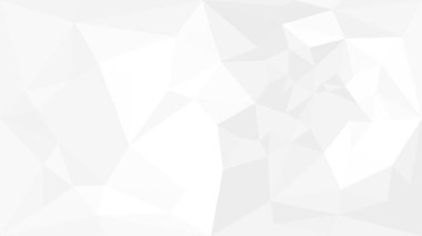 Soyut beyaz gri çokgen arkaplan. Geometrik buruşuk üçgen düşük polimerli gradyan çizimi. Gelecek, teknoloji, moda, lüks uygulama. İşiniz için çokgen tasarım taşıyıcı