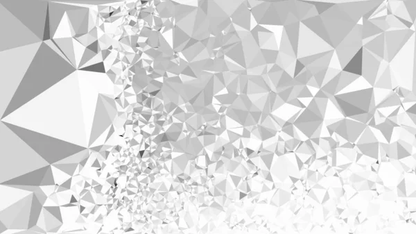 Weiß Glänzende Geometrische Kristall Dreieckigen Hintergrund Darstellung Des Gefälles Low — Stockvektor