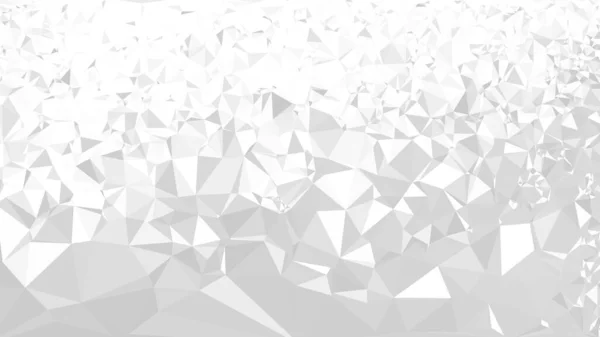 Weiß Glänzende Geometrische Edelstein Dreieckigen Hintergrund Darstellung Des Gefälles Low — Stockvektor