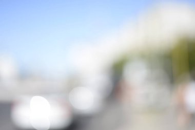 arka plan bulanık, şehir trafik