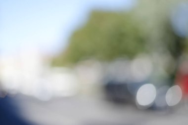 arka plan bulanık, şehir trafik