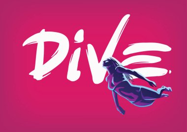 Dalış amblemi. Yazı