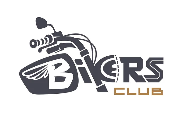 Club dei motociclisti. Emblema — Vettoriale Stock