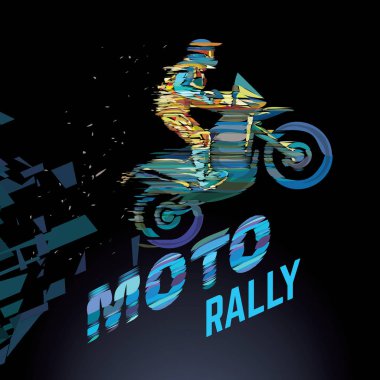 Konu Moto Ralli spor amblemi