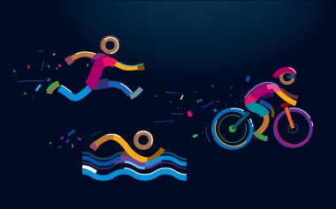 Set triatlon simgeler