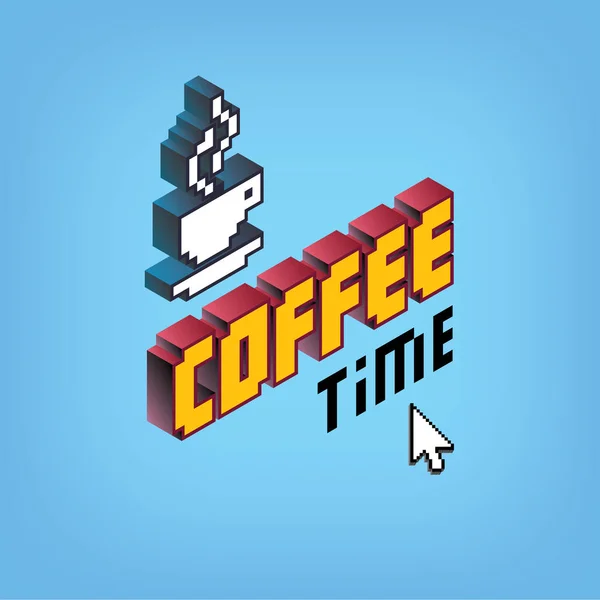 Hora del café. Cartas — Vector de stock