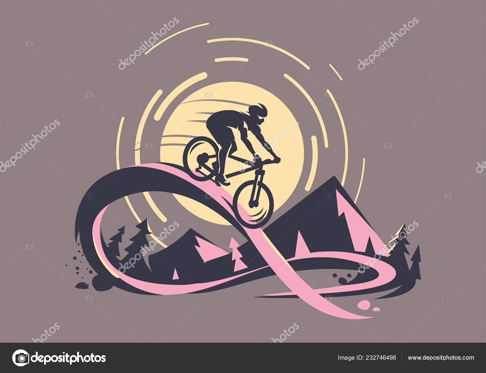 4,620 ilustraciones de stock de Bicicleta de montaña | Depositphotos®
