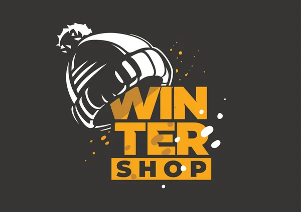 Wintershop-Emblem — Stockvektor